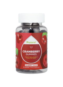 Phytoral Phytoral, Cranberry Gummies, Cranberry, 500 mg, 60 Gummies (250 mg per Gummy)  - Image 1