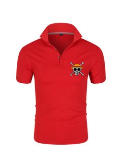 KUYING New One Piece Printed Casual Polo Shirt  - Image 1
