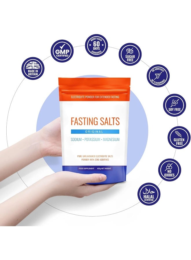 Nutri-Align ملح الصيام الكهربائي الخالي من النكهات والسكر، 400 جرام، إلكتروليتات الصوديوم والبوتاسيوم والمغنيسيوم - Image 5