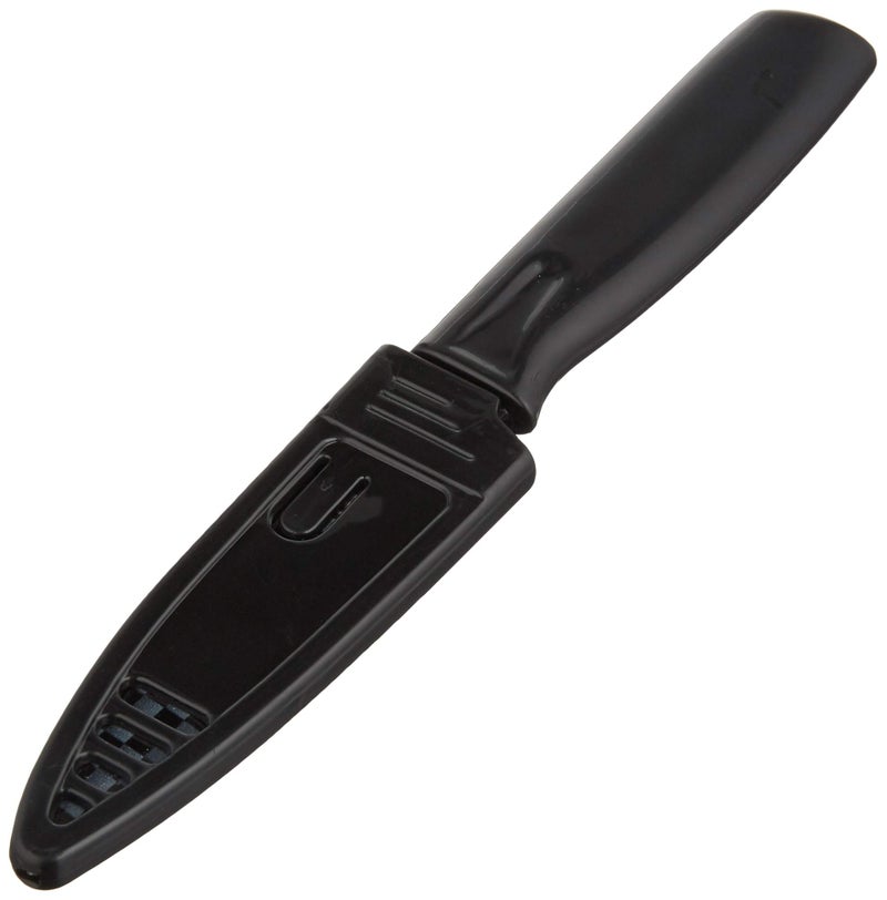 Mercer Culinary Non-Stick Paring Knife with ABS Sheath, 4 Inch, Black, 1 Pack - Image 1