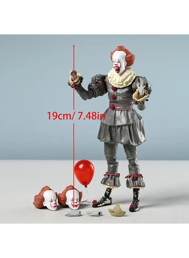 Horror Movie Character Action Figure Model Toy Doll With 3 Different Heads Halloween Gift Collectible - Image 2