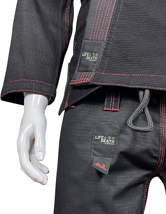 Victorbudo USA BJJ Gi For Men & Women Brazilian Jiu Jitsu Gi Preshrunk BJJ Taekwondo Uniform for Martial Arts Training -Black Size A1 - Image 3