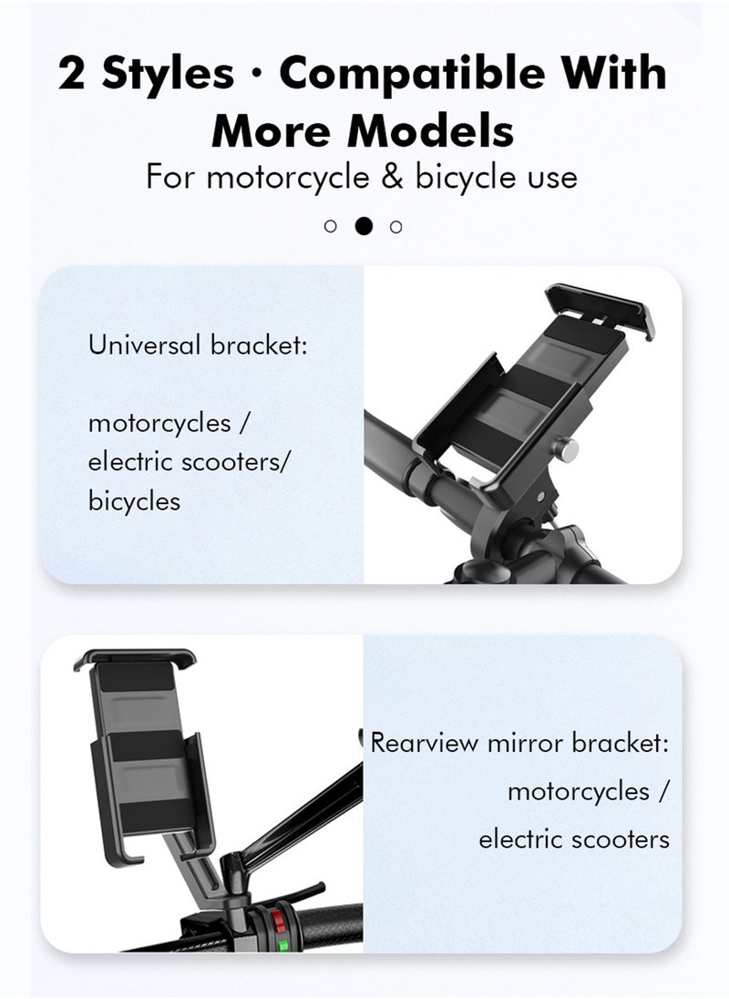 Generic Phone Holder for Bike and Motorcycle Phone Mount Bicycle Cell Phone Mount Clamp for Handlebar  - Image 5