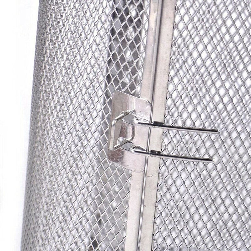 LinaLife 12x23cm Stainless Steel Rotisserie Grill Roaster Drum Dried Baking Coffee Bean Nut Oven Basket BBQ Grill Cage Kit - Image 5