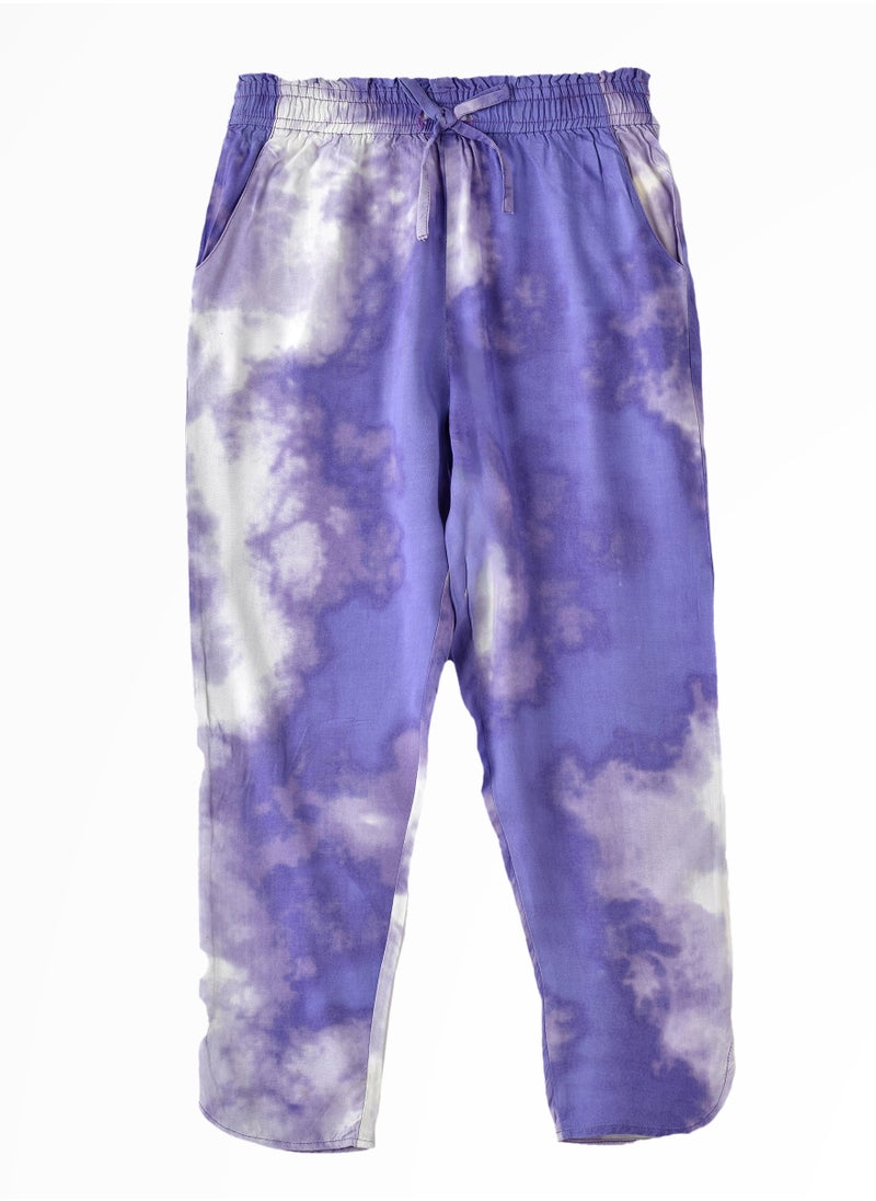 Jelliene Trendsetter: Girls' Comfy Crepe Pants Effortless Style for Summer  - Image 1