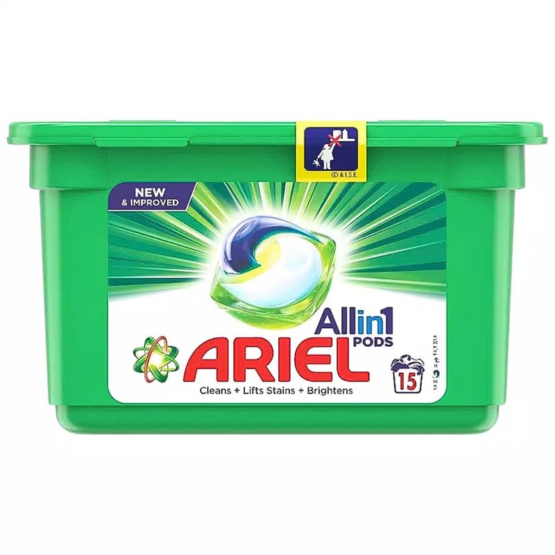 Ariel All in One Fabric Washing Capsules- Green - Image 1