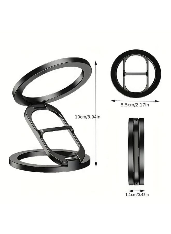Bright Silvery Magnetic Phone Stand Foldable Multi Functional Compatible With iPhone 16 15 14 13 12 Pro Max - Image 3