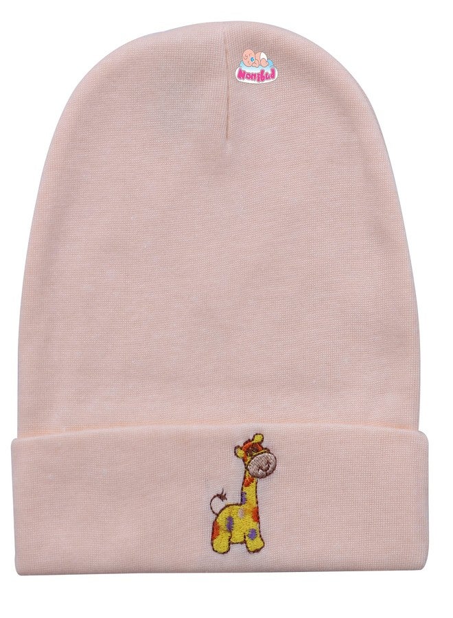Nonibud Kid's Cotton Cap (Pack Of 3) (NB-1102_Multicolor_0 Months-6 Months) - Image 5