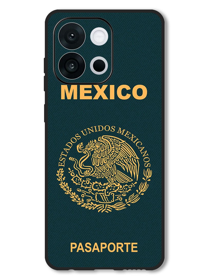 Theodor Case Compatible with OnePlus 13T 6.32 Inch Protection Shockproof Bumper Cover Mexico Passport - Image 1