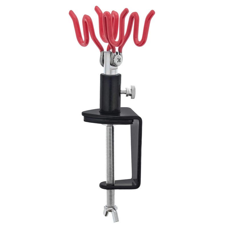 Master Airbrush ClampOn 2Airbrush Holder Stand TableBench Mount Airbrush Accessories Supplies for Garage or Workspace