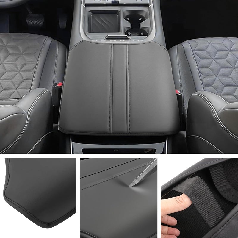SXCY for 2025 2026 Nissan Armada Armrest Cover for 2025 2026 Nissan Armada Accessories 2025 2026 Armada Center Console Cover 2025 2026 Armada Middle Console Cover (Thin Cover with Black Line) - Image 3