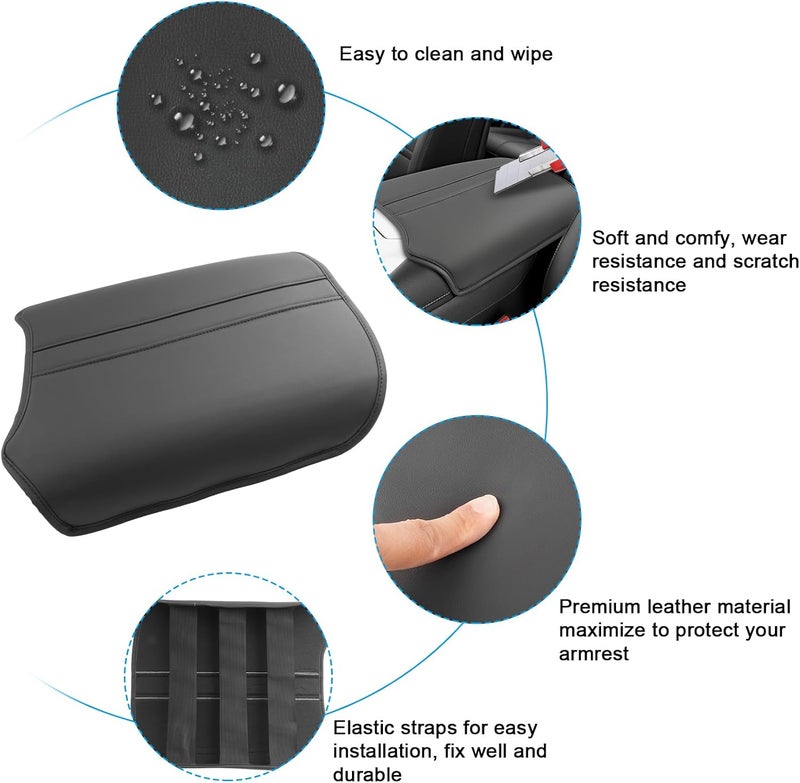SXCY for 2025 2026 Nissan Armada Armrest Cover for 2025 2026 Nissan Armada Accessories 2025 2026 Armada Center Console Cover 2025 2026 Armada Middle Console Cover (Thin Cover with Black Line) - Image 5