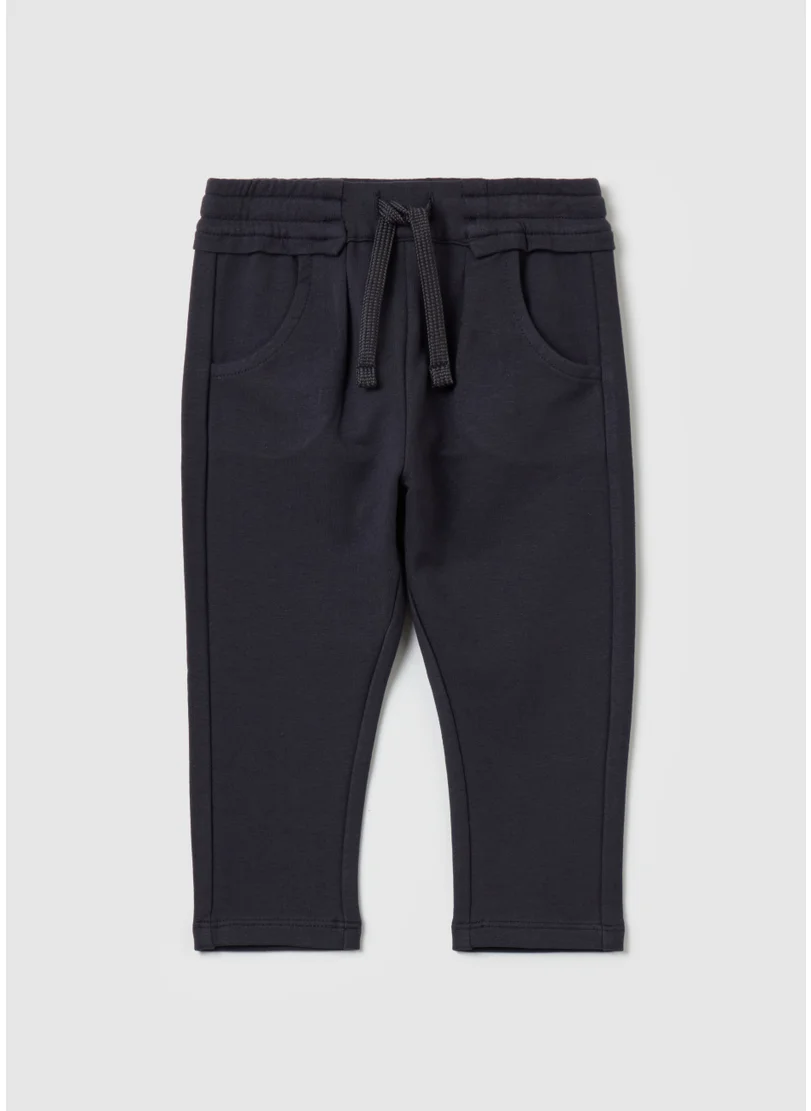 Ovs Fleece joggers with pockets and drawstring