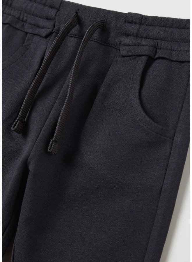 او في اس Fleece joggers with pockets and drawstring