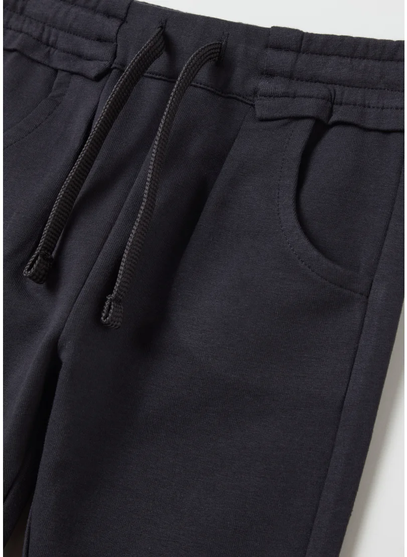 او في اس Fleece joggers with pockets and drawstring