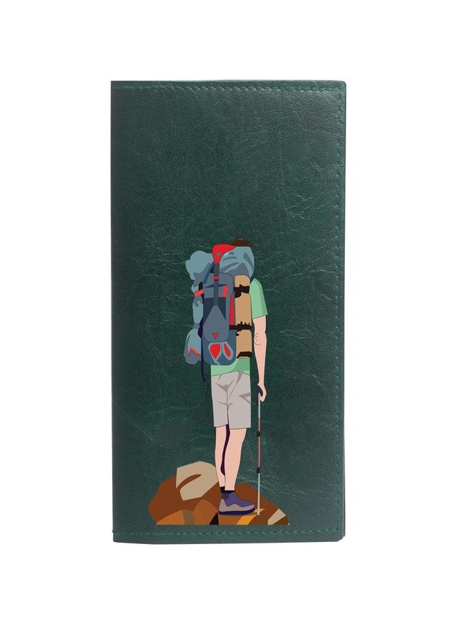 The Messy Corner Vegan Leather Passport Cover for Men | Ultra Violet Rover Travel Case | Leather Passport Accessories | Forest Green - Image 2