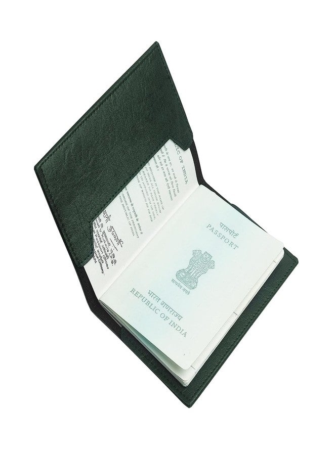 The Messy Corner Vegan Leather Passport Cover for Men | Ultra Violet Rover Travel Case | Leather Passport Accessories | Forest Green - Image 3