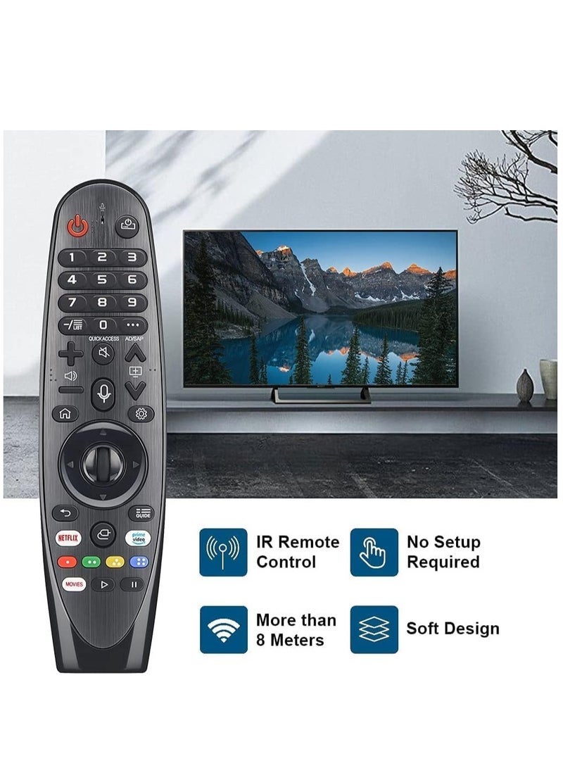 PopZa Remote Control for LG Magic TV - Fit For All LG Smart TVs AKB75855501 AN-MR18BA AN-MR19BA AN-MR20GA AN-MR21GA AN-MR21GC AN-MR650 AN-MR650A AN-MR650B AN-MR650G (With Voice Search) - Image 5