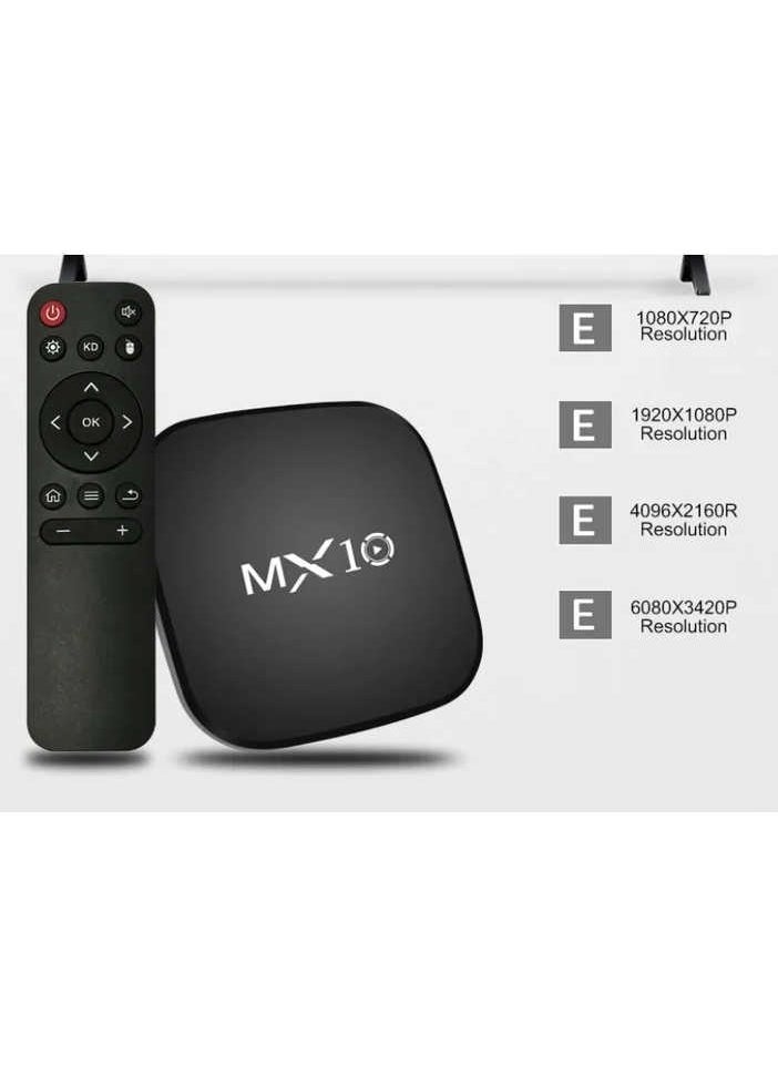 MX10 - MX10 Tv Box Android 13 4K 3D Smart IPTV Box with 2.4G 5G WiFi television TV stick - Image 1