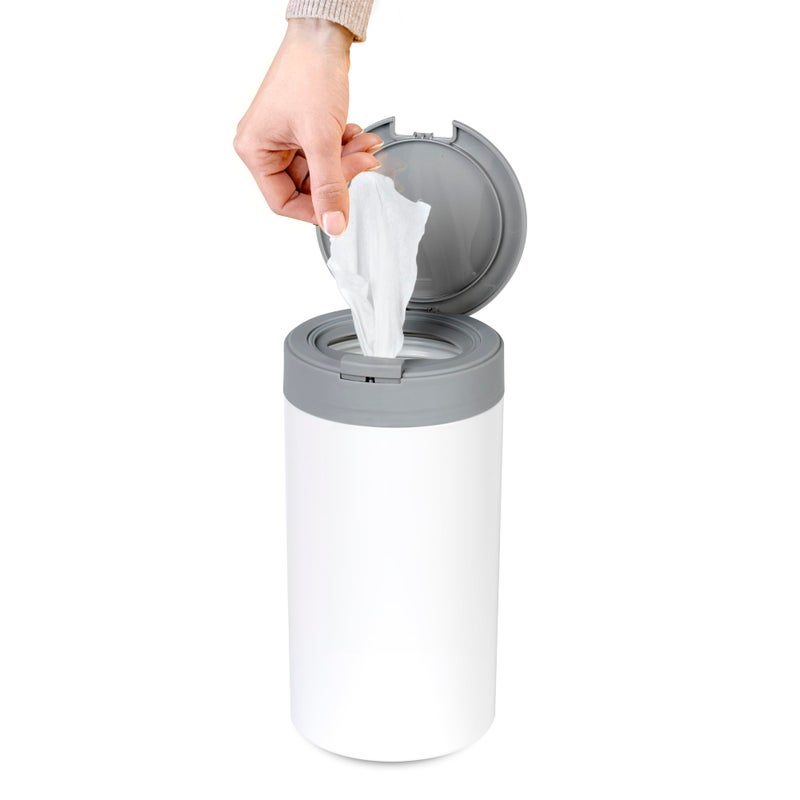 Inevibe Disinfecting Wipes Dispenser - Push Button Decorative Holder For Standard Cleaning Wipes Container  Use In Kitchen Countertop  Bathroom  Classroom (White) - Image 1