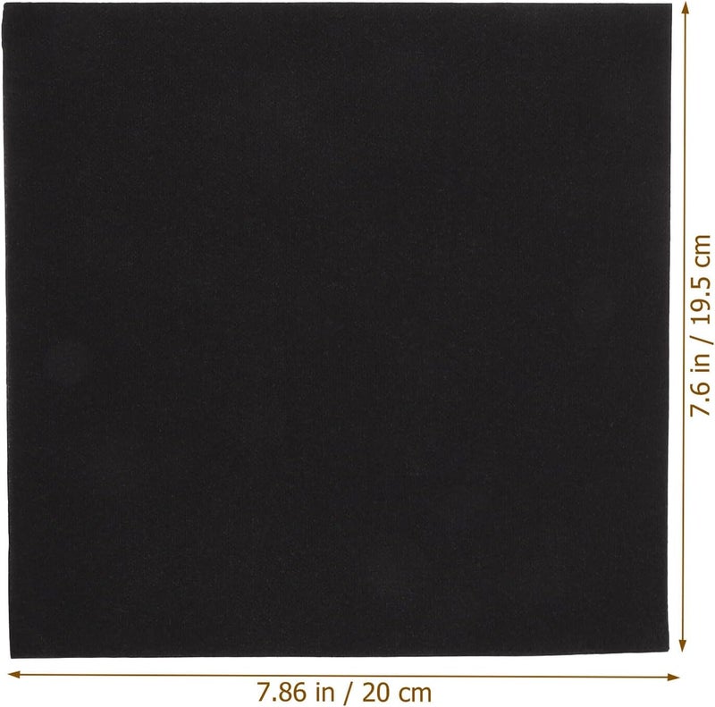 ABOOFAN Black Disposable Paper Napkins 50pcs Thick Soft Guest Dinner Napkins for Wedding Party Reception Holiday Events - Image 2