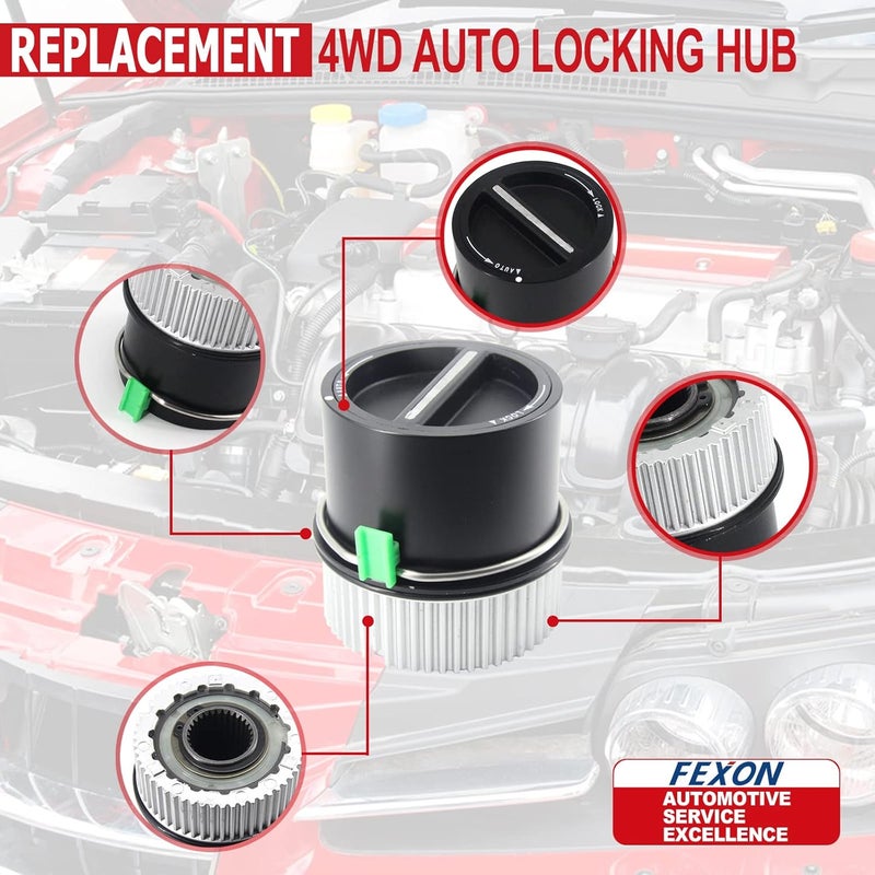 FEXON 4WD Auto Locking Hub Pair Kits Replacement for 1999-2004 Ford F250 F350 F450 F550 Super Duty 2000-2005 Excursion 2001 2002 Lincoln Navigitor Expedition 1C3Z-3B396-CB 600-203 - Image 4