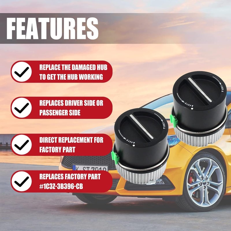 FEXON 4WD Auto Locking Hub Pair Kits Replacement for 1999-2004 Ford F250 F350 F450 F550 Super Duty 2000-2005 Excursion 2001 2002 Lincoln Navigitor Expedition 1C3Z-3B396-CB 600-203 - Image 2