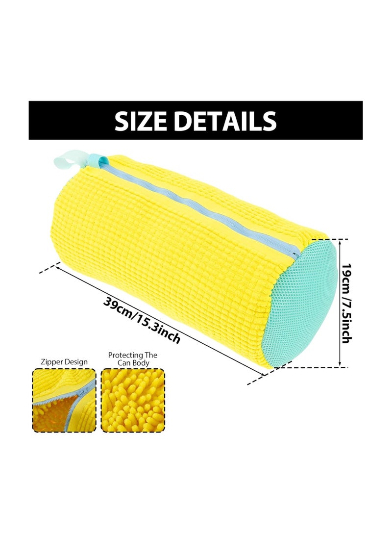CMGTYYD 2 Piece Shoe Washer Bag, Shoe Cleaning Bag Zipper Hook Shoe Laundry Bag Reusable Lightweight Portable, Shoe Washing Bag Shoe Cleaner Bag Sneakers Canvas Tennis Running Shoes - Image 2