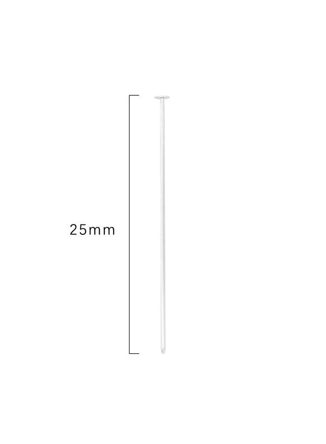 BEADIA Silver Plated Flat Head Pins Non Tarnish 25mm 200pcs for Jewelry Making Findings - Image 2