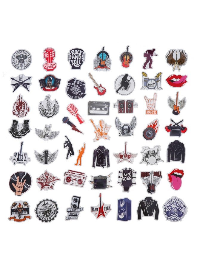 Cleverplay 100 Pack Rock and Roll Stickers, Rock Star Party Favors, Birthday Decorations - Image 2