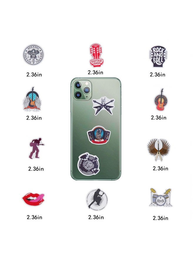 Cleverplay 100 Pack Rock and Roll Stickers, Rock Star Party Favors, Birthday Decorations - Image 4