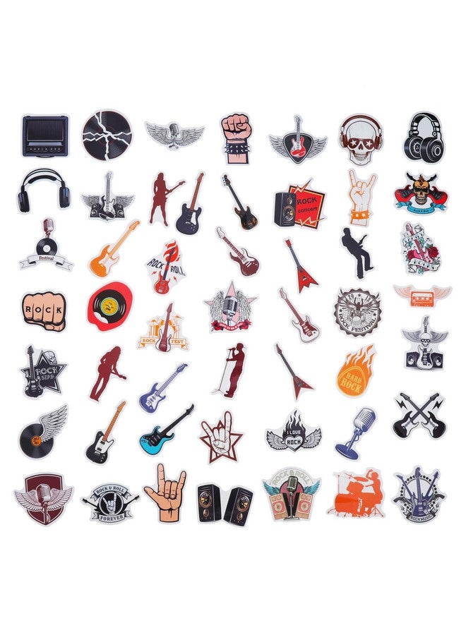 Cleverplay 100 Pack Rock and Roll Stickers, Rock Star Party Favors, Birthday Decorations - Image 3