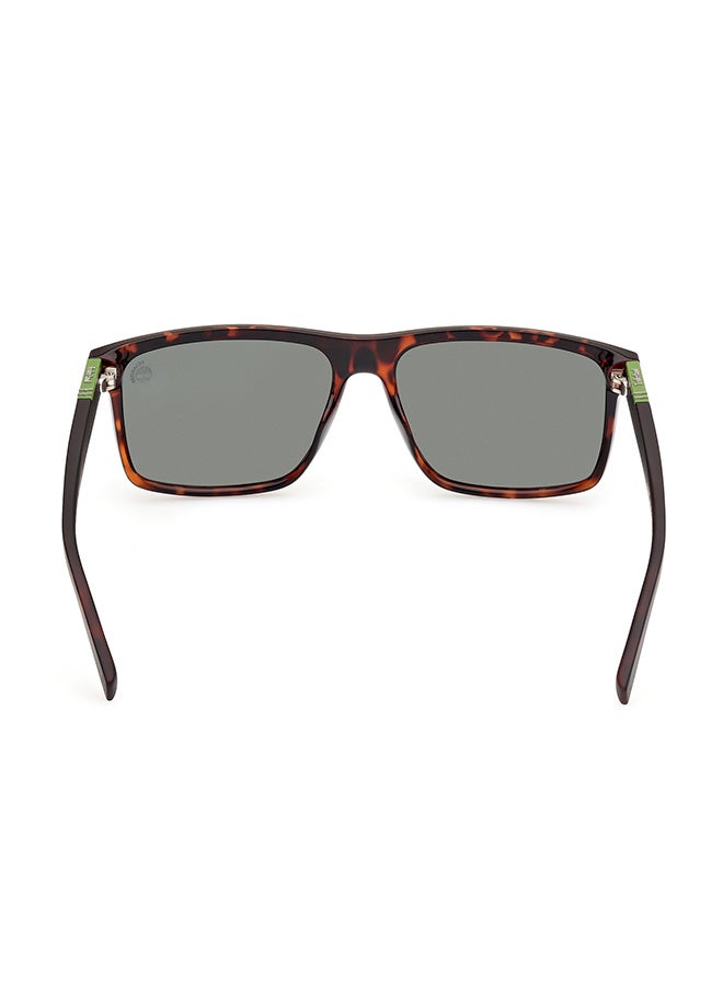 Timberland نظارات شمسية مربعة للرجال مع عدسات قطبية - TB0000852R56 - حجم العدسة: 56 مم - Image 4