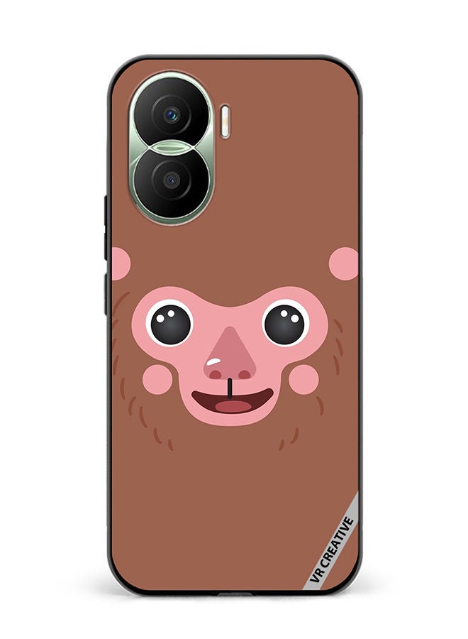 VR CREATIVE Protective Case Cover For Honor Play7T Pro Monkey Cartoon Face Design Multicolour - Image 1