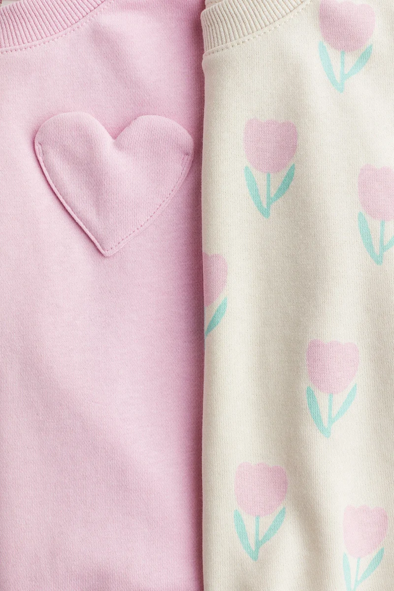 H&M 2-pack puff-sleeved sweatshirts