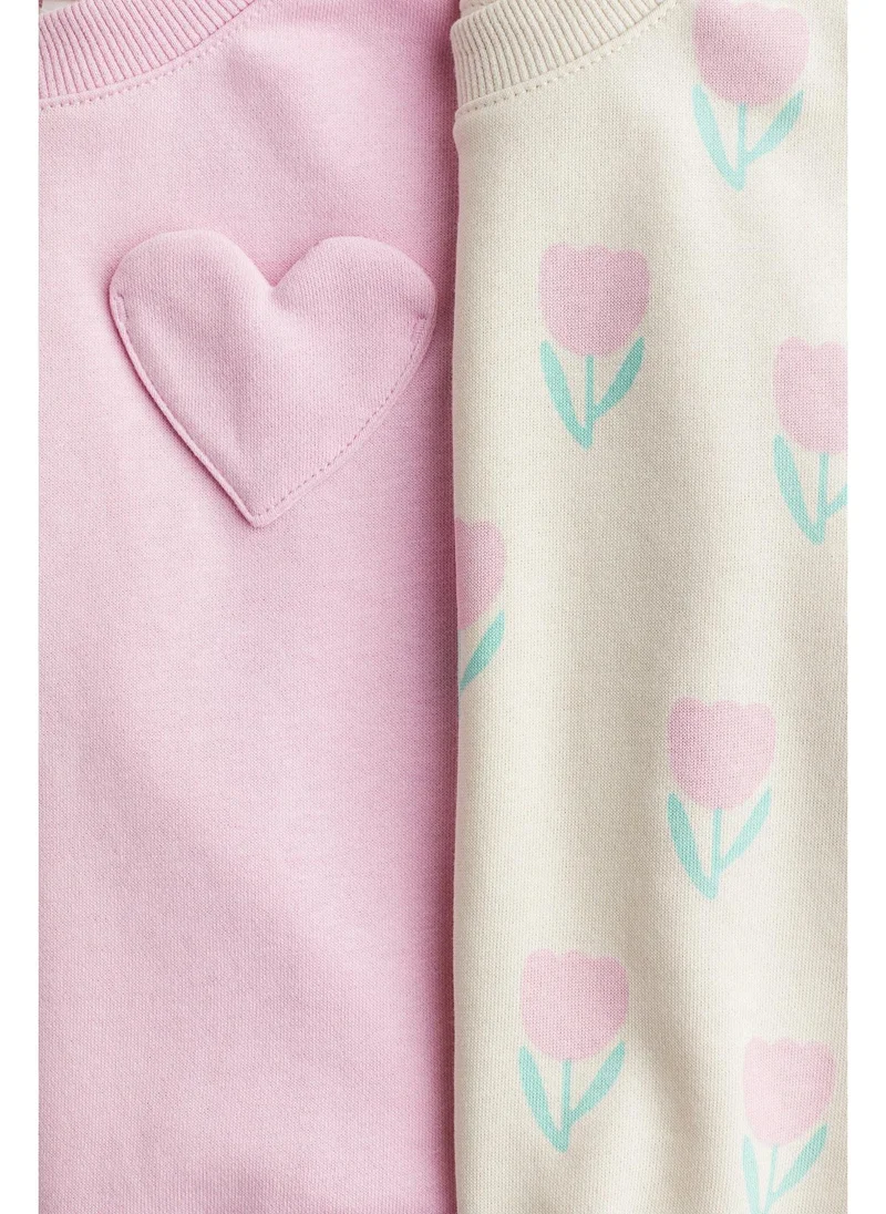 H&M 2-pack puff-sleeved sweatshirts