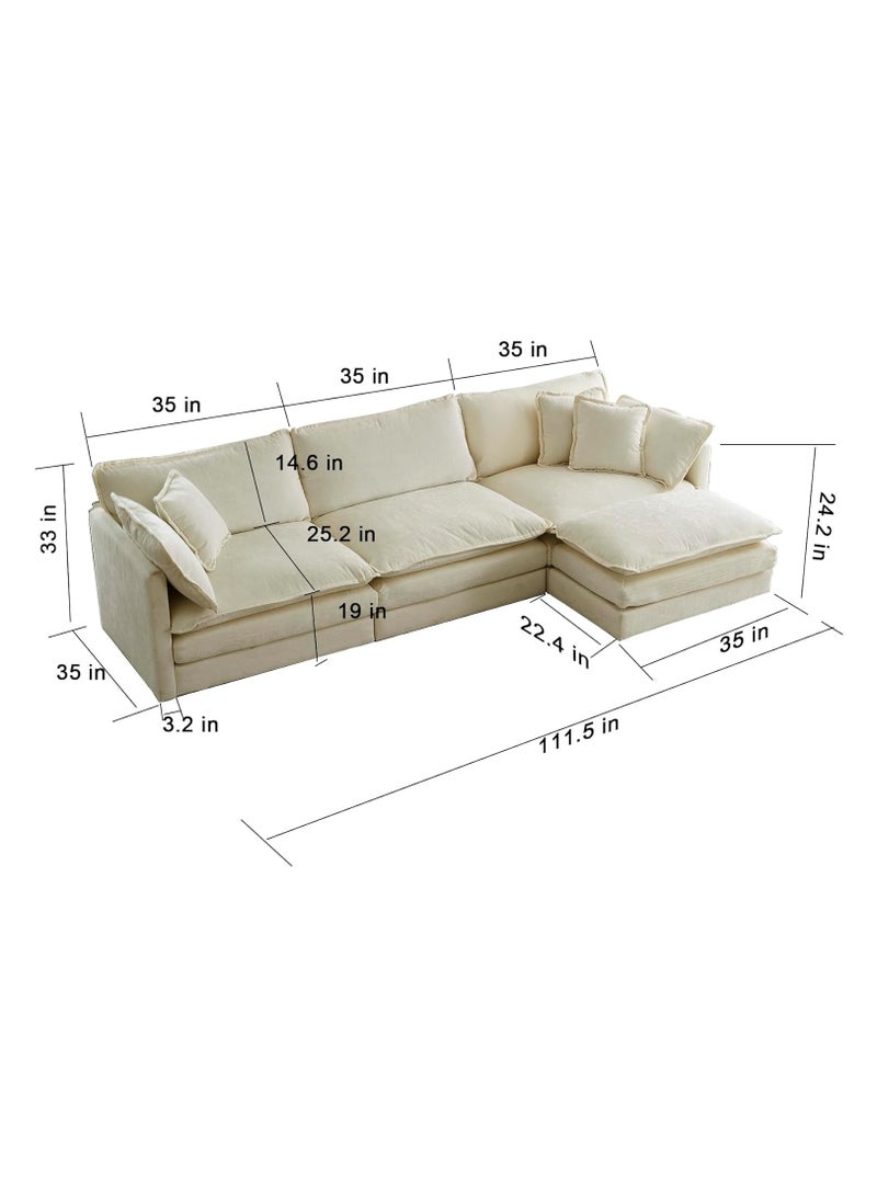 Comfynest Modern and Unique L Shaped Couch Design for Your Living Room  - Image 5