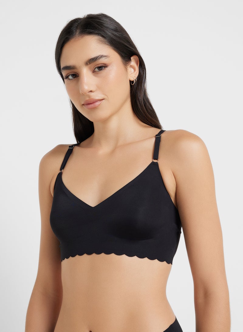 Ginger Seamless Bra With Lace Trim  - Image 4