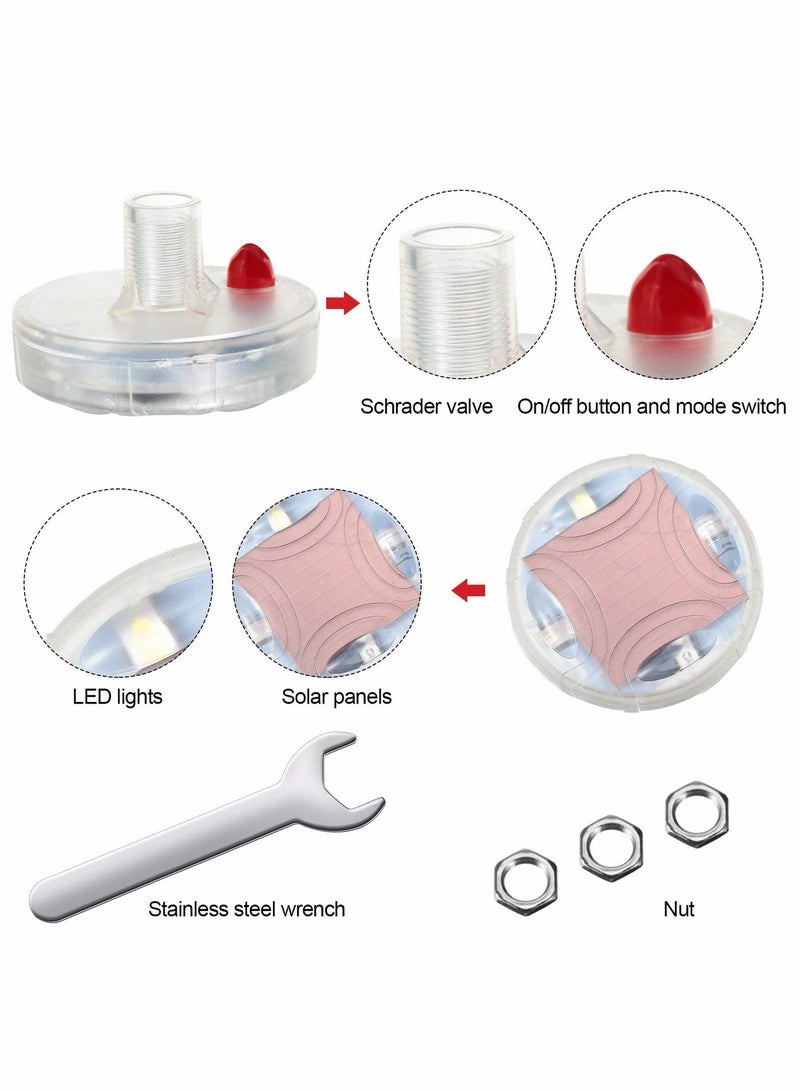 MUNTAQI Solar-Powered Waterproof Motion Sensor Colorful LED Wheel Light Bulbs - 4 Pack Car Tire Lights for Enhanced Visibility and Safety - Image 4