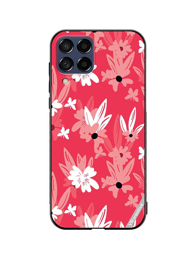 VR CREATIVE Protective Case Cover For Samsung Galaxy M33 Floral Pattern Based On Traditional Folk Art Ornaments Design Multicolour - Image 1