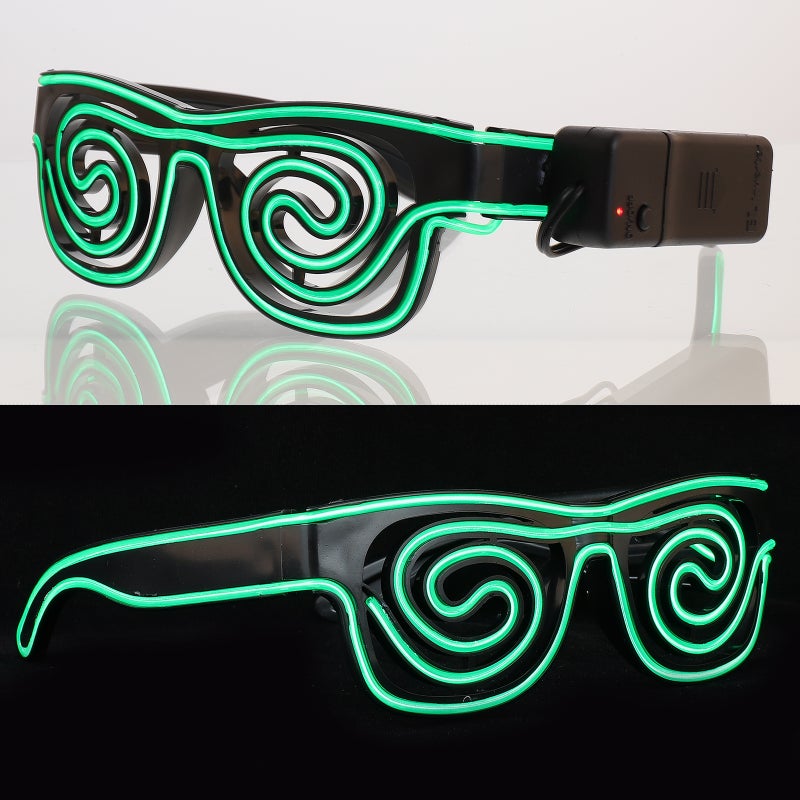 1Pc Cool Spiral Party Glasses Party Disco Glasses - Image 2