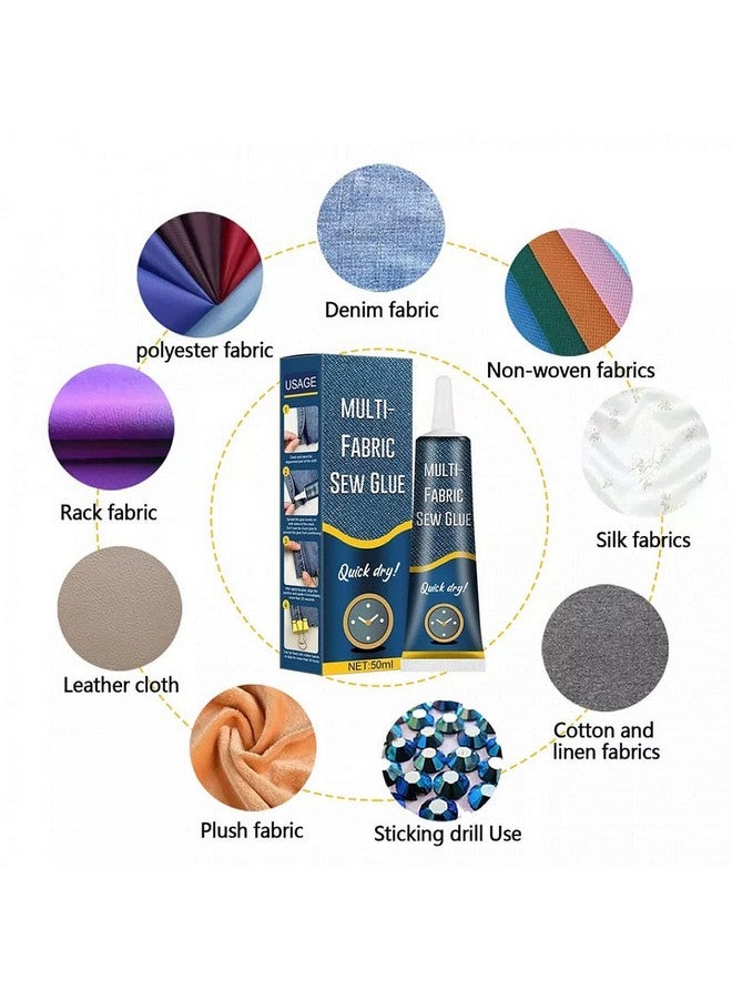 ZEVON Fabric Glue Fast Drying Liquid Stitch Fabric Adhesive Glue Strong Bond Clear Drying Waterproof Sew Glue Permanent Washable for Repair, Make Patches on Clothes, All Fabrics (50 Gram x Pack Of 1) - Image 5