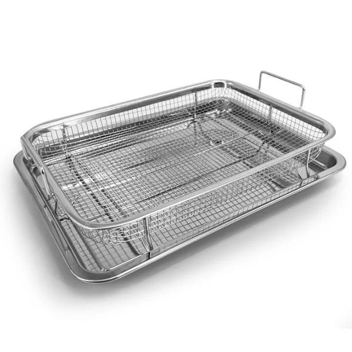 Stainless Steel Frying Grid with Tray - Professional Kitchen Essentials - Image 1