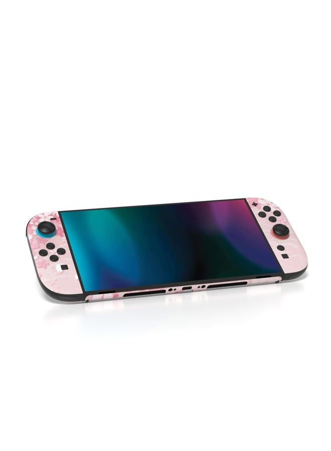 playvital مجموعة حماية كاملة من PlayVital لجهاز Nintendo Switch 2 ووحدة التحكم وJoycon، ملصق فني مخصص لجهاز Nintendo Switch 2 وDock ومقابض اليد - بتلات أزهار الكرز - Image 2