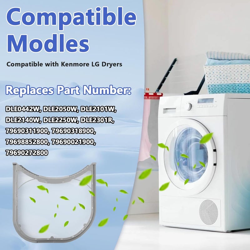 Earthtec 5231EL1003B Dryer Lint Filter Compatible with Kenmore LG Lint Filter Replacement for Dryer Parts DLE5955G DLEX7177WM DLE7177WM DLE7177RM DLEX7177RM DLE3733W DLEX3070W DLE0442W - Image 4