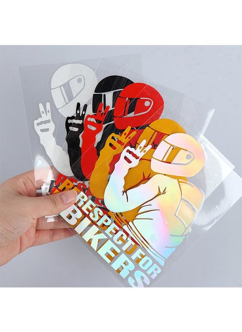 5 Pack Vinyl Car Decal Stickers - Respect for Bikers