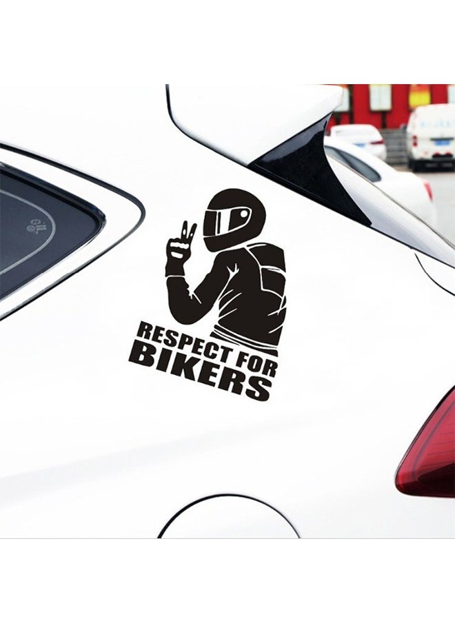 5 Pack Vinyl Car Decal Stickers - Respect for Bikers
