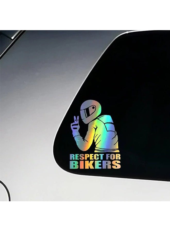 5 Pack Vinyl Car Decal Stickers - Respect for Bikers
