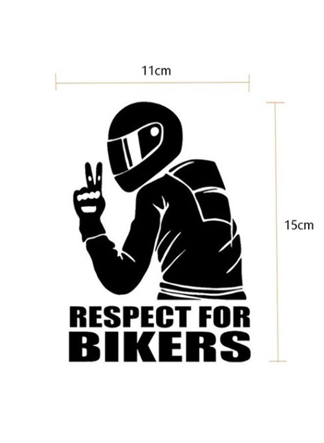 5 Pack Vinyl Car Decal Stickers - Respect for Bikers