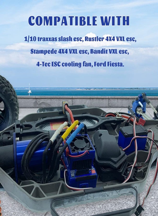 OGUNKE OGRC ESC Cooling Fan for traxxas 1/10 Slash 4x4 Stampede 4x4 Rustler for Traxxas 3340 Velineon VXL-3s ESC - Image 2